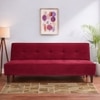 Palermo 3 Seater Sofa Cum Bed In Maroon Colour