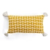Beatrice Twenty Olive  And Natural Cotton Pillow Cover 12X20 Inches