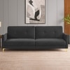 Gilud 3 Seater Click-Clack Sofa cum Bed  in Dark Grey Colour