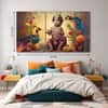 The Castle Decor Bal Gopal Wall Painting Wooden Framed 27x48 Inch (Style 6)