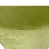 Lisbon Pine Wood Contemporary Ottoman Pouffee in Pear Green Velvet