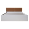 Franceska Engineered Wood Queen Size Bed In White Finish