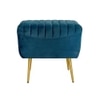 Abigail Metal  Pouffe Blue Colour