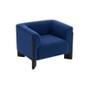 Octavia Boucle Fabric Lounge Chair in Blue