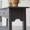 Xena Mango Wood Console Table in Black Matt Finish With 2 Drawer