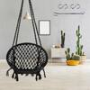 Swingzy Cotton Netted Rope Hanging Swing Chair for Adults and Kids Black