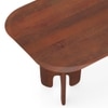 Brava Solid Wood 6 Seater Dining Table with 6 Zen Solid Wood Dining Armchair in (Finish: Honey, Colour: White Boucle)