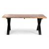 Rosslyn Sheesham Wood Contemporary Dining Table In Teak Finish