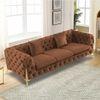 Norman Fabric Sofa - Brown