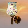 Devansh Metal Electric Wall Light in Gold Colour with Multi Shade Count of 1 Light