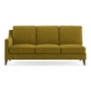 Abbey Sectional Sofa (Colour : Olive Green, Cushion : Soft, Seater : Right Aligned 3 Seater + Right Aligned Chaise)