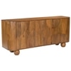 Amber Solid Mango Wood Sideboard with 3 Door in Natual Finish