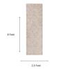 Neulooms Handloom Knotted Reversible Flatweave Runner Rug Wheat or Ivory 2.5x8
