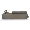 Orlando 4 Seater Leather Sole in Slate Grey Colour