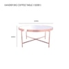 Scandinavian Xander Large Coffee Table Copper Finish