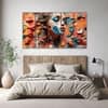The Castle Decor Women Abstract Wall Painting Wooden Framed Digital Painting 27x48 Inch (Style 5)