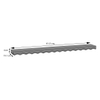 Ruki Set Of 2 - Medium And Large Wall Shelves In Toasted Walnut Finish