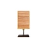Eliot Square Bamboo Table lamp with Brown Wood Base