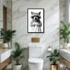 The Castle Decor Funny Highland Cow Taking Shower Wall Art 8x12 Inch