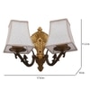 Eliante Cloth Shade Wall Lights Mild Steel & Fabric Material Antique & Cream Finish