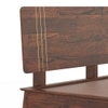 Saar Solid Wood King Size Bed Without Storage (Espresso Finish)