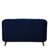 Nilo Velvet 2 Seater Sofa in Navy Blue Colour