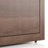 Harzine Engineered Wood Bedside Table in Classic Walnut Finish