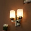 Eliante Modern Wall Lights Mild Steel & Glass Material Antique & White Finish