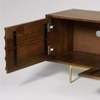 Katana Large Solid Wood Media Unit in Brown Colour