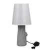 Ceramic Table Lamp Grey Timeless Elegant Design