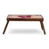 Butterfly Spread Solid Wood Bookshelf and Serving Tray In Multicolour