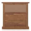 Tuscany Solid Wood Bedside Table in Natural Teak Finish