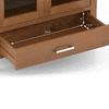 Carnegie Solid Wood Sideboard in Amber Walnut Finish