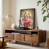 The Castle Decor Lord Shiva Parivar Wall Painting Framed Artwork 20x30 Inch Style 5