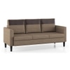 Hugo 3 Seater Fabric Sofa (Oat Beige)