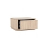 Scandinavian Ludlow Square Coffee Table Natural Wood Finish