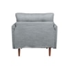 Arihana Fabric Arm Chair in Grey Color