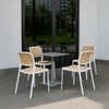 Kepler Brooks Zen Cafeteria Dining Chair in White Colour