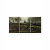 Truss Green Black Pieces Parsonage Garden Nuenen Canvas Canvas Wall Prints Set of 3 Multicolor Matte