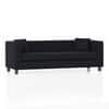 Windsor Premium 3 Seater Fabric Sofa in Deep blue velvet Colour