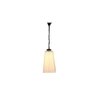 Hezekiah Off-White Fabric Hanging Light