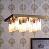 Eliante 9-Light Mild Steel Chandelier, Modern Ceiling Fixture, 9 Bulb, Model