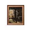 Artistry Brown Grey Antique Gentleman Framed Canvas Canvas Wall Prints Set of 1 Multicolor Matte