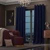 Stoa Paris Velvet Long Door Curtains, Premium Dim-Out Curtain for Pack of 2, Date Night - Blue Enigma
