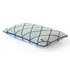 Arabella Blue  And Natural Cotton Knitted Cushion Cover 30X50 Cm