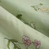 Light Green Floral 180 TC Flat 1 Queen  Bedsheet with 2 Pillow Covers