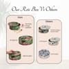 Allure Roti Box With Tong Grey