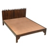 Veloura Queen Size Bed Without Storage in Provencial Teak Finish