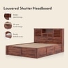 Cambry King Size Storage Box Storage Bed With Headboard Storage In Honey Finish