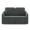 Kobi 2 Seater Fold Out Sofa Cum Bed in Charcoal Haze Colour